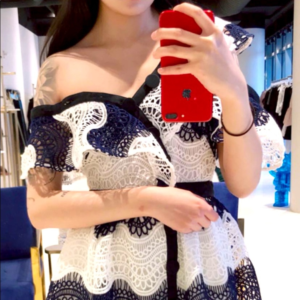 New Self- portrait dress （with price tag on it），never worn！